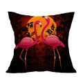 Axyaa Summer Flamingo Linen Pillowcase - 45*45cm