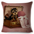 Axyaa Cartoon Dog Linen Pillowcase 45*45cm