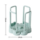 Axyaa Bowl Rack Desktop Organizer: Retractable, Durable, Plastic Kitchen Storage Shelf