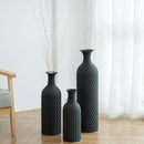 Axyaa Modern Honeycomb Tall Metal Floor Standing Vase Set of 3 - 27inch