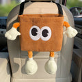 Axyaa Car Backseat Organizer and Trash Bin with Cup Holder and Tissue Box
