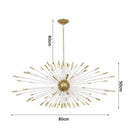 Axyaa Crystal LED Spherical Chandelier for Luxury Living Room, Restaurant, Bedroom & Hotel