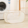 Axyaa Foldable Mesh Laundry Hamper with Handles: Versatile Storage Bag for Multiple Rooms