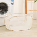 Axyaa Foldable Mesh Laundry Hamper with Handles: Versatile Storage Bag for Multiple Rooms