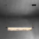 Axya Marble Strip LED Chandelier: Modern Minimalist Luxury for Hotel, Restaurant, or Bar