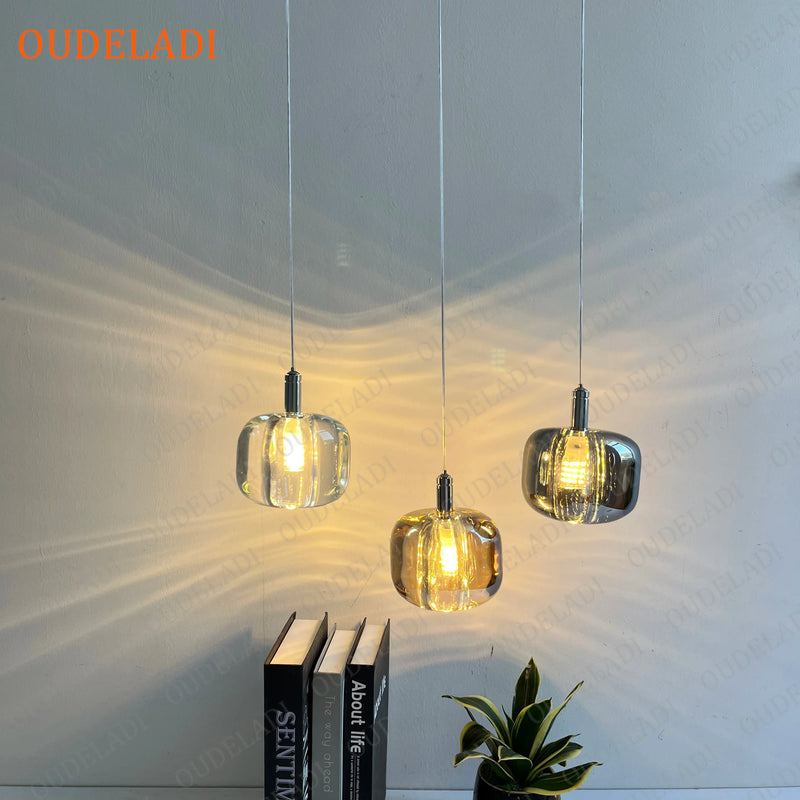 Axya Crystal Pendant Lights: Elegant Home Decor and Kitchen Island Illumination