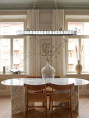 Axyaa Round Gold Black Marble Pendant Lamp Luxe Designer Hanging Light