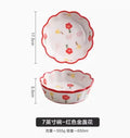 Axyaa 7-inch Ceramic Bowl Set for Baking, Steaming, & Serving Fruit Salad