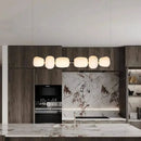 Axyaa Nordic LED Pendant Lights White Lampshade Hanging Lamps Bedroom Lighting