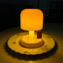 Axyaa Mushroom Mini Table Lamp Touch Cordless Soft Warm Light Rechargeable