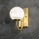 Axyaa All-copper Marble Wall Light for Indoor Decor - Alabaster Lighting