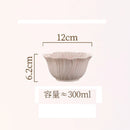 Axyaa Purple Floral Ceramic Plate Set Molecular Cuisine Tableware