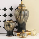 Axyaa European-style Floral Jar Ornaments & Vases for Living Room Decor