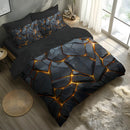 Luxurious Snake Print Duvet Cover Set - Axyaa Bedding Essentials