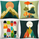 Geometric Pattern Decorative Pillow Covers by Axyaa