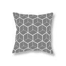 Axyaa Geometric Sofa Pillowcase for Home Decor and Office Chair, Simple Black and White Fashion