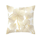 Axyaa Gold Plant Polyester Pillow Case for Home Decor