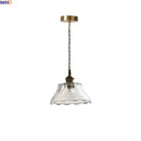 Axyaa Nordic Glass LED Pendant Light with Adjustable Copper Socket Wire