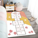 Axyaa Cartoon Hopscotch Rug: Kids Bedroom & Living Room Decor, Baby Crawling Mat