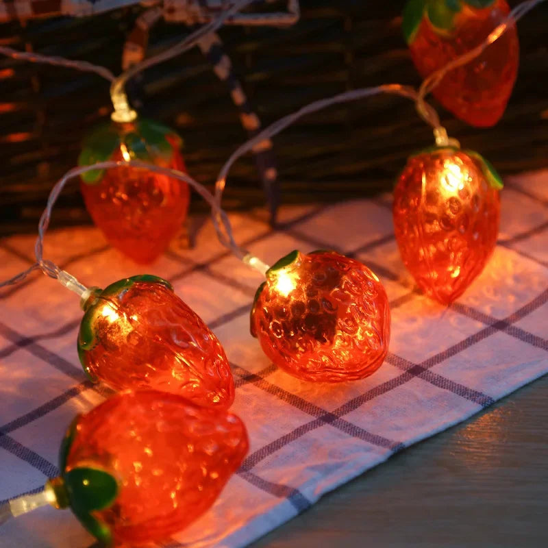 Axya 20LED Strawberry Fruit Fairy Lights - Wedding Holiday Party Decor