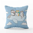 Cute Cat Pillowcase by Axyaa: Modern Design Home Decor Cushion Cover for Sofa