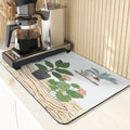 Axyaa Diatomaceous Earth Silicone Dish Mat Set - Kitchen Drying Mats