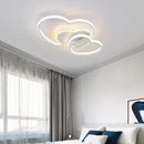 Axyaa Princess Heart Cloud LED Ceiling Lights Dimmable Chandelier for Girl's Room