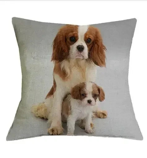 Axyaa Cavalier King Charles Spaniel Sofa Cushion Cover - Home Decor & Party Accessory