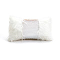 Christmas Chenille Plush Tufted Heart Tree Sugar Beige Cushion Cover for Home Decoration