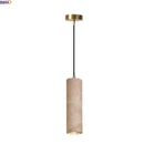 Axyaa Yellow Travertine LED Pendant Lamp for Dining Room & Kitchen Lighting at Home.