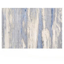 Axyaa Plush Blue Carpet for Living Room, Bedroom, or Study Floor