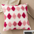 Axyaa Pink Circle Velvet Heart Jacquard Pillowcase 45x45 - Home Sofa Decoration
