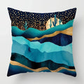 Axyaa Nordic Moon Metal Painting Pillowcase for Home Sofa Decor - 40*40 & 60*60