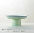 Axyaa High Leg Chinese Tea Tray - Stylish Household Tray for Dim Sum and Fruits