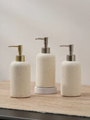Axya Marble Shower Gel Dispenser, Wabi-Sabi Style Push Bottle, Light Luxury Bathroom Decor