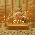 Axyaa Personalized Kids USB Night Light and Name Lamp for Nursery Bedroom Wall Decor