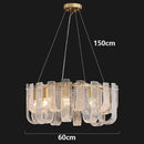 Axyaa Crystal Chandelier Pendant Light for Living Room and Bedroom