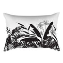 Axyaa Plant Art Polyester Rectangle Cushion Cover - Elegant Home Decor for Living Room Sofa