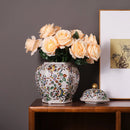 Axyaa Jingdezhen Ceramic Vase Ornaments, European American Style Home Decor, Flower Arrangement
