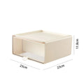 Axyaa Desktop Action Figures Storage Box with Drawers and Dust-Proof Plastic Organizer
