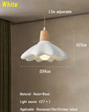 Axyaa French Cream Pendant Lights for Bedroom and Bar Decor - Minimalist Style