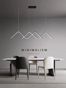Axyaa Geometric LED Pendant Lights for Modern Dining Room & Kitchen Chandelier