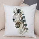 Axyaa Animal Cushion Cover - Cute, Watercolor, Sofa Decor Pillowcase