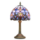 Baroque Pattern Stained Glass Table Lamp by Axyaa - Handmade Modern Style for Home and Office