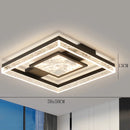 Axyaa Square LED Ceiling Lamp for Modern Living Room, Bedroom, Dining Room Lighting