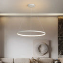 Axyaa Circle Ring LED Chandelier Pendant Light - Modern Acrylic Ceiling Luminaire