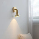 Axyaa Vintage Brass LED Wall Lamp with Pull Chain for Bedroom and Bathroom