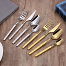 Axyaa Gold Cutlery Set Stainless Steel 304 Tableware Knife Fork Spoon Dinner Set