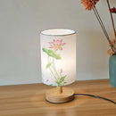 Axyaa Solid Wood Table Lamp: Simple Fashion Night Lamp for Bedroom, Study, Coffee Shop