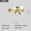 Axyaa Gold Crystal Pendant Light - Modern Dimmable Bedroom Hanging Lamp
